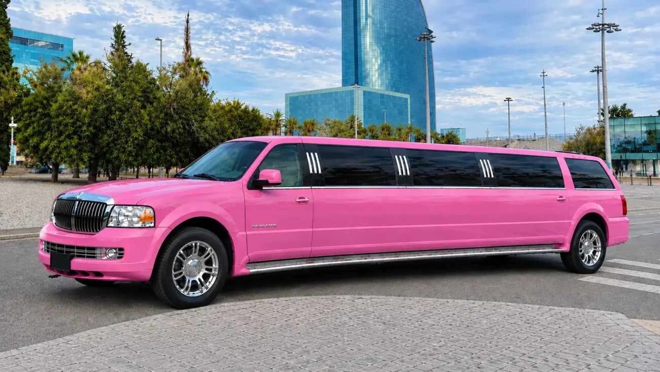 Hummer rosa premium en Barcelona para eventos y celebraciones
